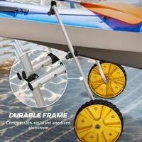 Alumnium Kayak Cart Dolly, Height And Width Adjustable