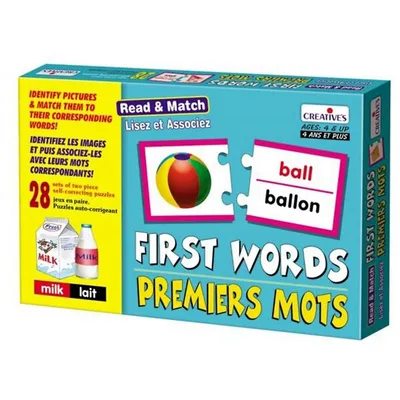 Creatives - Read & Match - Lisez Et Associez Puzzle - Premiers Mots
