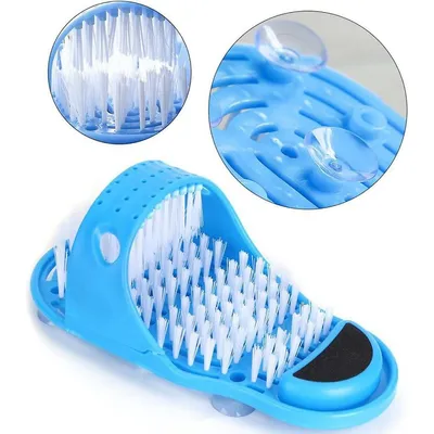 Shower Feet Foot Scrubber Massager Brush Cleaner Spa Exfoliating Washer Slipper