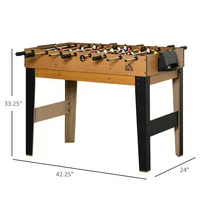 Multi-gaming Ball Table, Natural Wood
