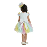 Multicolor Unicorn Birthday Tutu Dress For Girls