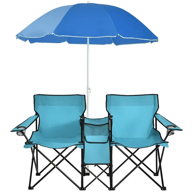 Costway Portable 38'' Oversized High Outdoor Beach Chair Camping Fishing Folding Chair