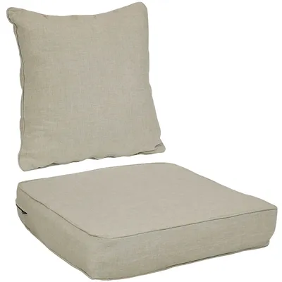 Back And Seat Cushion Set For Indoor/outdoor Deep Seating