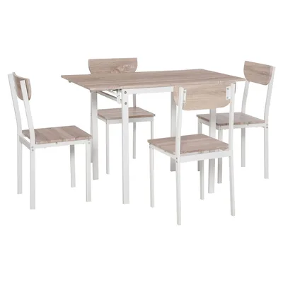 Extendable Dining Table Set For 4, Kitchen Table And Chairs