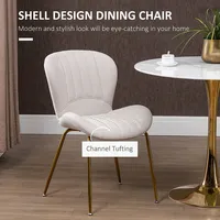 Modern Dining Chairs With Backrest Set Of 2