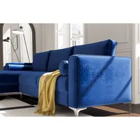 Luna 100% Polyester L Shape Sofa
