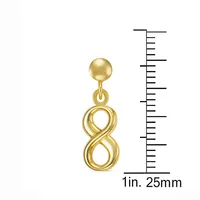 10kt Infinity Yellow Gold Stud Earrings