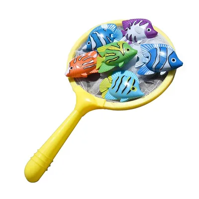 9" Colorful Weighted Fish Catching Water Game