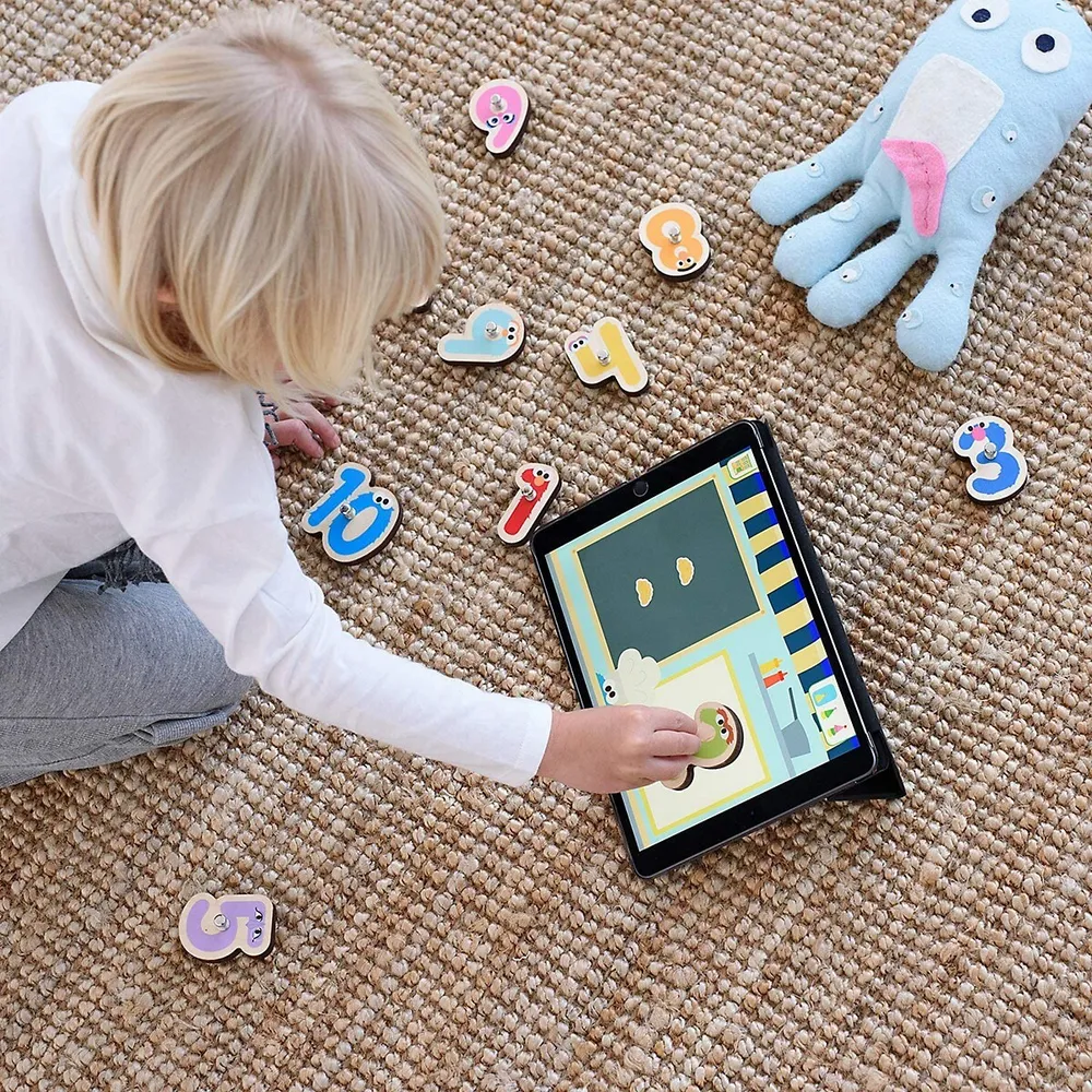Sesame Street Numbers For Ipad - Interactive Wooden Numbers Set