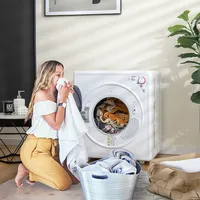 1500w Electric Tumble Compact Laundry Dryer Stainless Steel Tub 13.2 Lbs