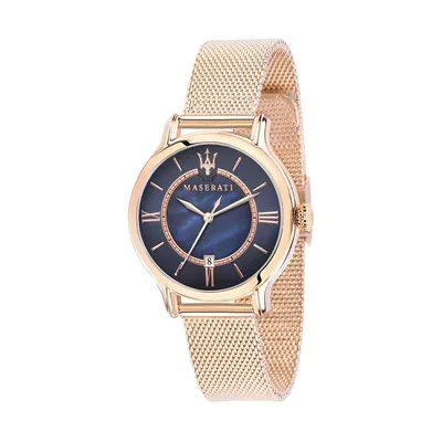 Epoca Lady 34mm Quartz Stainless Steel Watch In Rose Gold/rose Gold