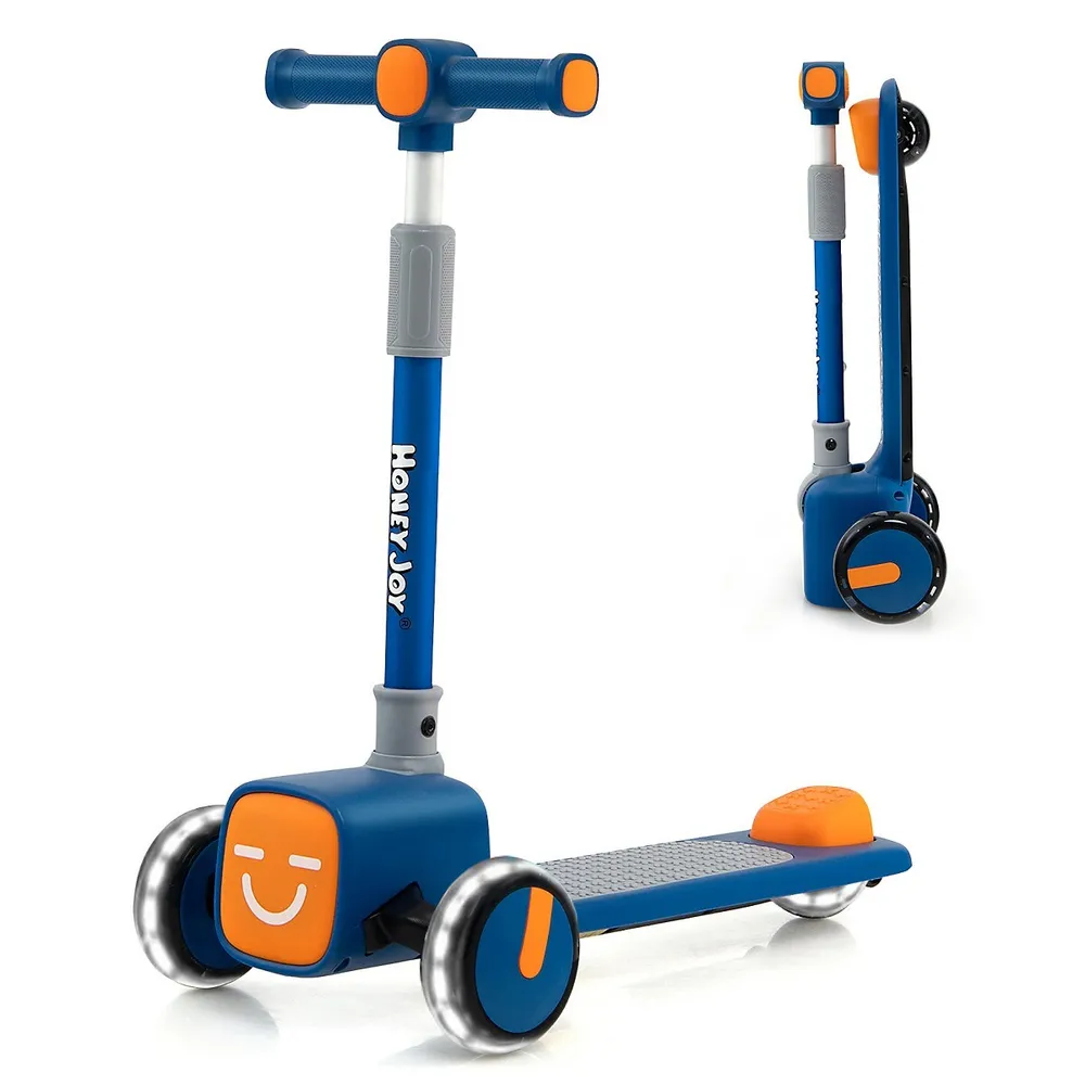 Gyrocopters Glow Kids Electric Scooter with LED Lights and Adjustable  Handle