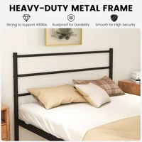 Twin Metal Bed Frame Mattress Foundation No Box Spring Needed