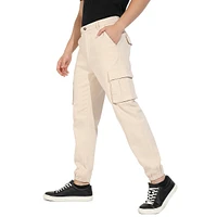 Men's Cuffed Hem Cargo Trousers