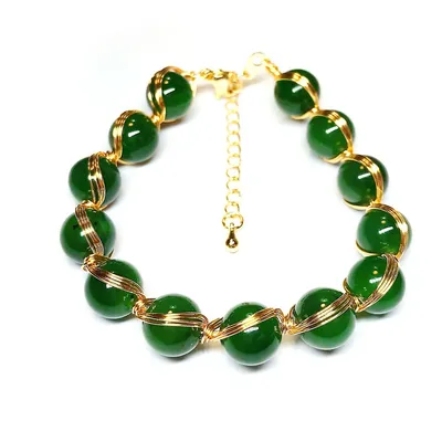 Natural Jade Beads Bracelet