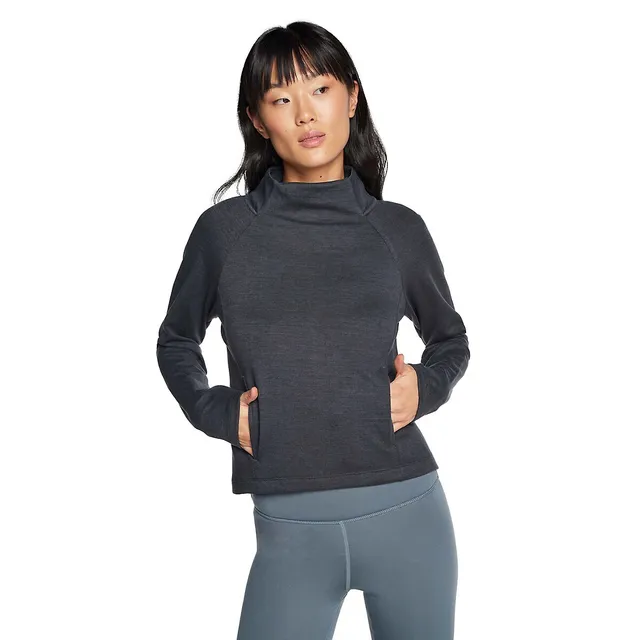 GUESS Women's New Allie Scuba Zip Sweatshirt, Jet Black, Small at   Women's Clothing store