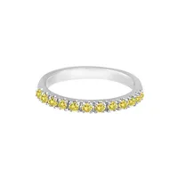 Yellow Canary Diamond Stackable Ring Band 14k Gold (0.25 Ct