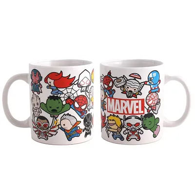 Marvel Themed Characters Chibi 16 Oz Mug