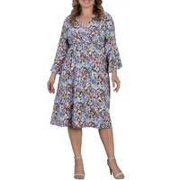 Brighton Bell Sleeve Dress (plus Size)