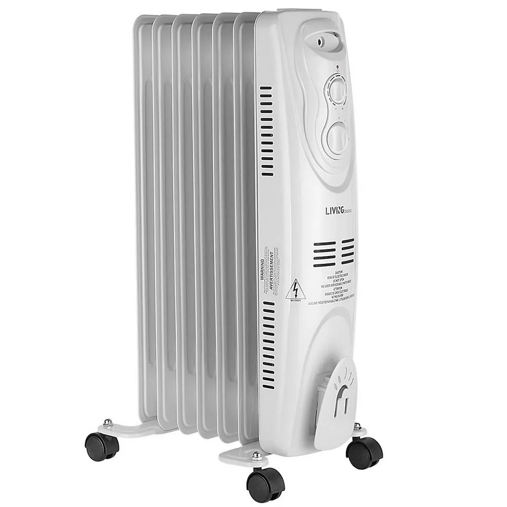 LIVINGbasics Portable Oil Filled Radiator Heater, Electric Space Heater, 3  Modes (600w/900w/1500w) | Southcentre Mall