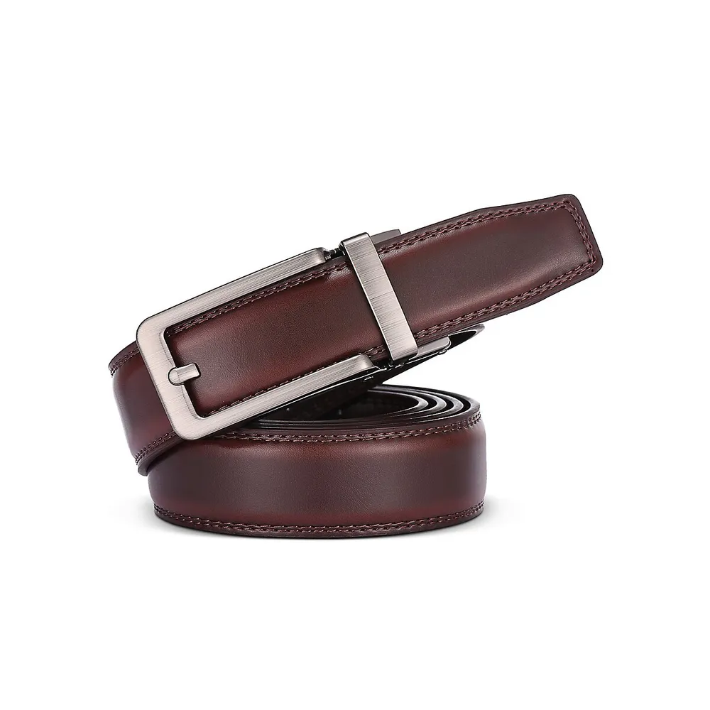 Gallery Seven Men's Ratchet Leather Belt