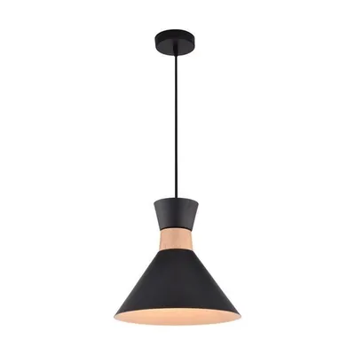 Pendant Light, Width 12.9 '', From The Foster Collection, Black
