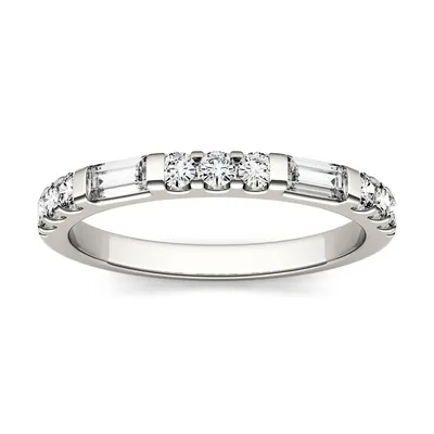 14k White Gold 0.50 Ct. T.w. Created Moissanite Stackable Band Ring