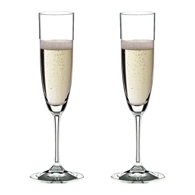Ensemble de deux flûtes à champagne Vinum
