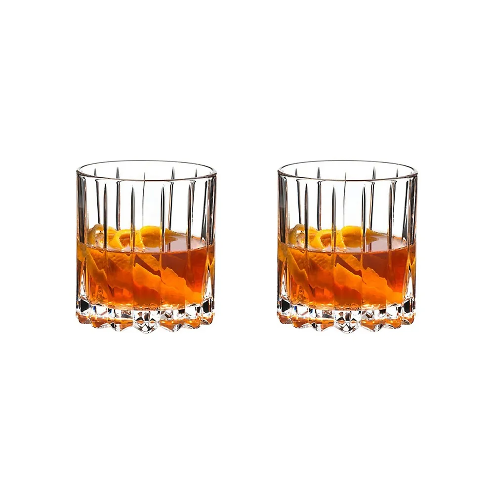 Ensemble de deux verres à cocktail en cristal Neat