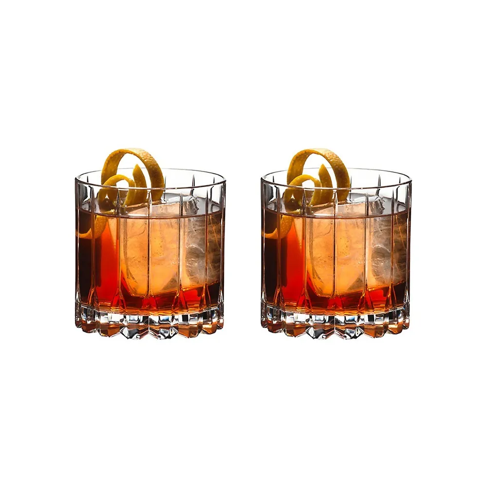 Rocks 2-Piece Crystal Cocktail Glass Set