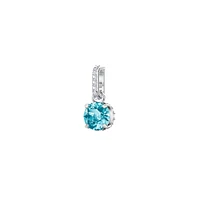 Remix Blue Crystal & White Swarovski Crystal January Charm