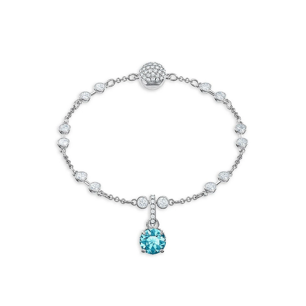 Remix Blue Crystal & White Swarovski Crystal January Charm