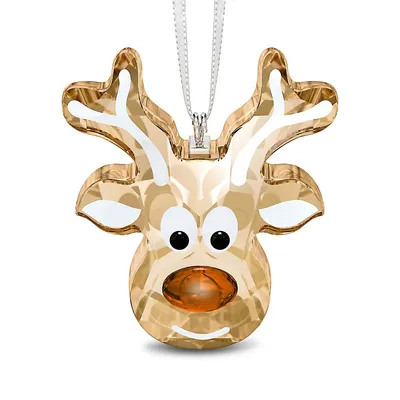Swarovski Crystal Gingerbread Reindeer Holiday Ornament