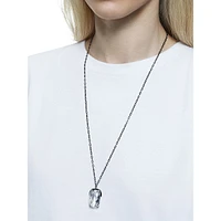 Harmonia White Oversized Crystals Pendant Necklace