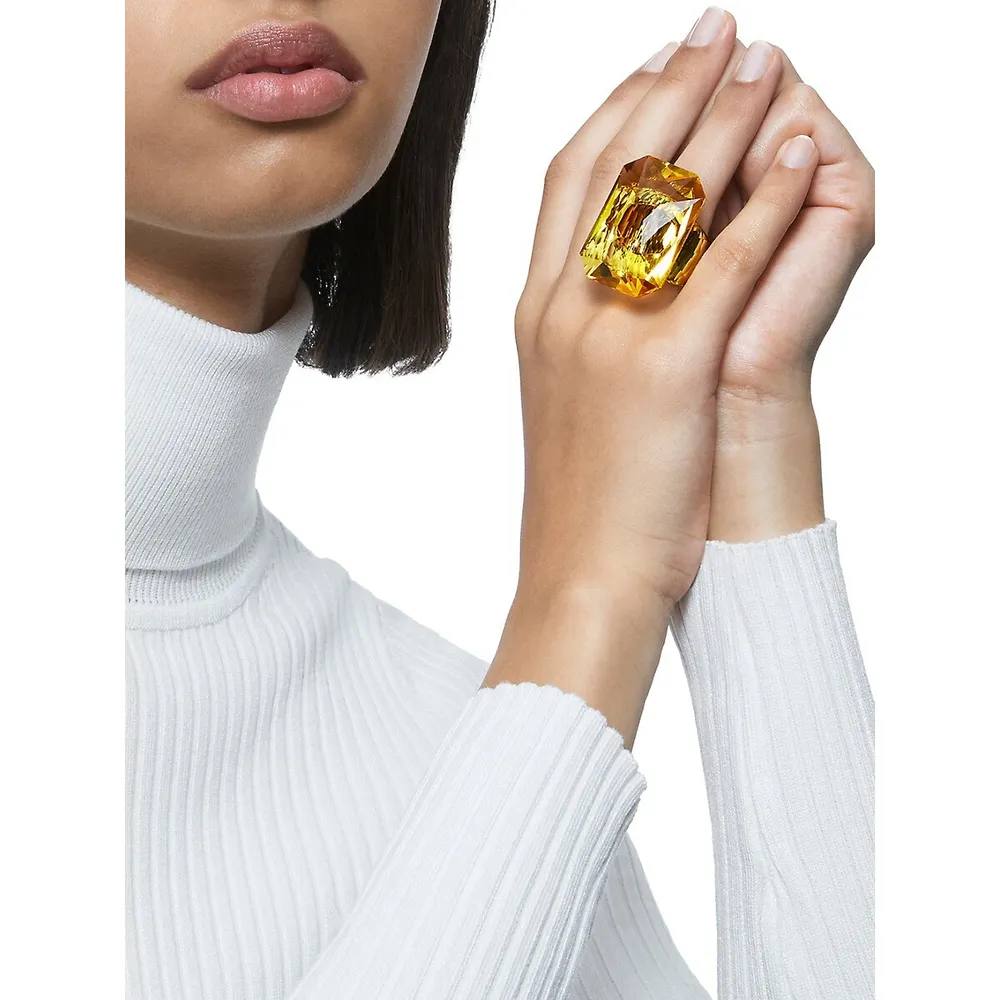 Lucent Oversized Crystal Cocktail Ring