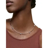 Constella Rose Goldplated Choker Necklace