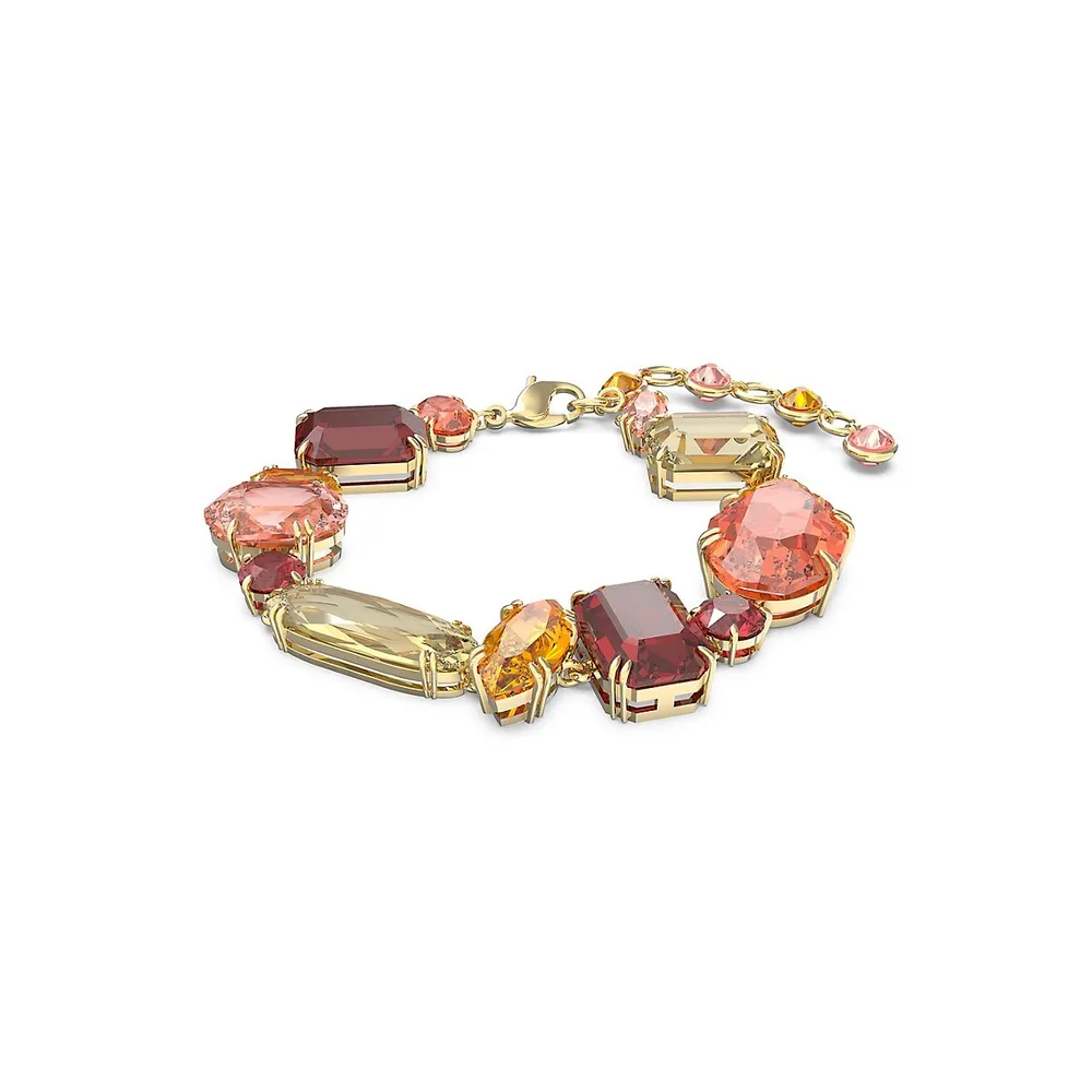 Gema Goldplated & Mix-Cut Crystal Bracelet