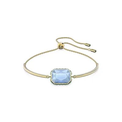 Orbita Goldplated & Octagon-Cut Crystal Reversible Bracelet