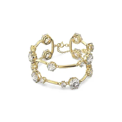 Bracelet plaqué or avec cristaux Constella