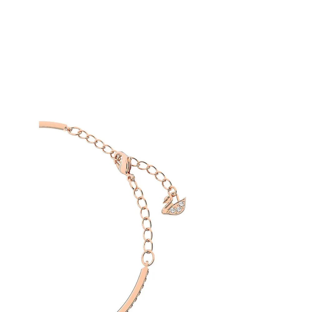 Bracelet plaqué or rose et cristaux