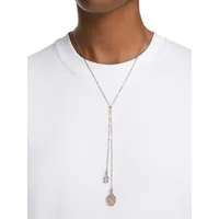 Signum Crystal & Rose Goldplated Y-Necklace