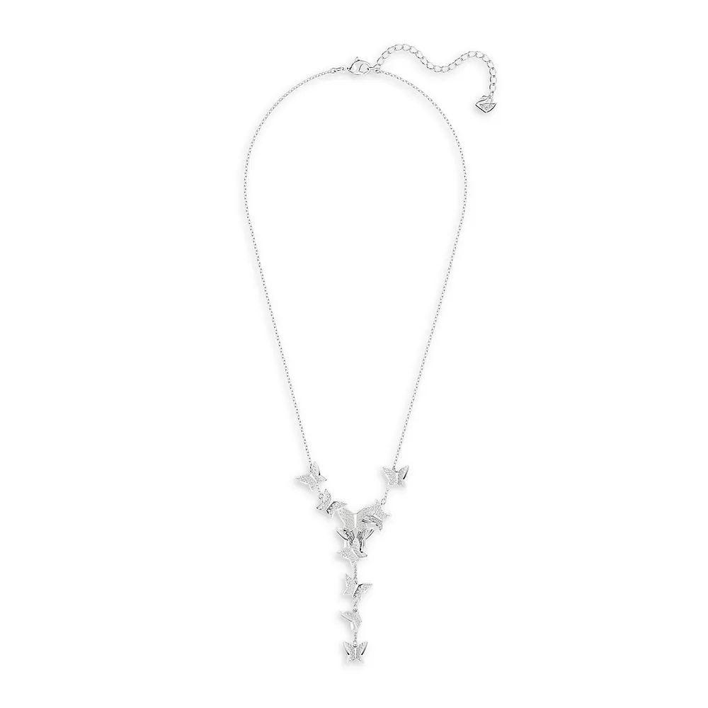 Lilia Rhodium-Plated & Crystal Pendant Necklace