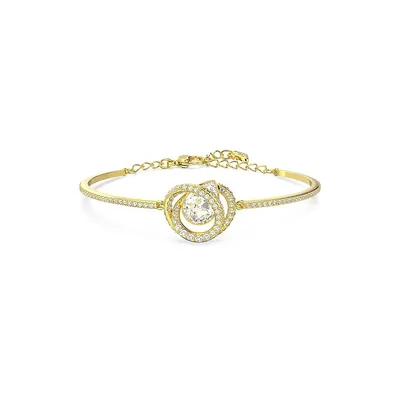 Bracelet spirale plaqué or avec cristaux Generation