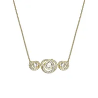 Generation Goldplated & Crystal Spiral Pendant Necklace