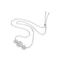 Generation Rhodium-Plated & Crystal Spiral Pendant Necklace