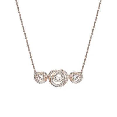 Generation Rose-Goldplated & Crystal Spiral Pendant Necklace