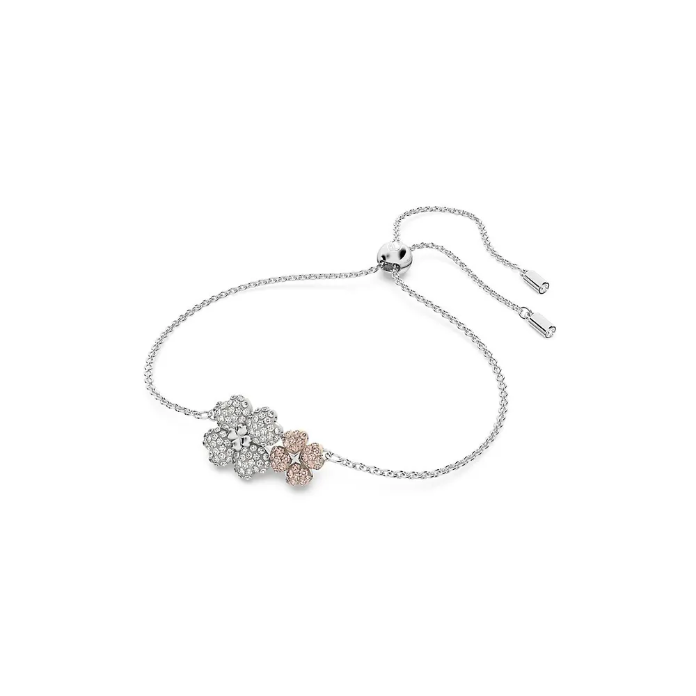 Latisha Rhodium-Plated & Crystal Bracelet