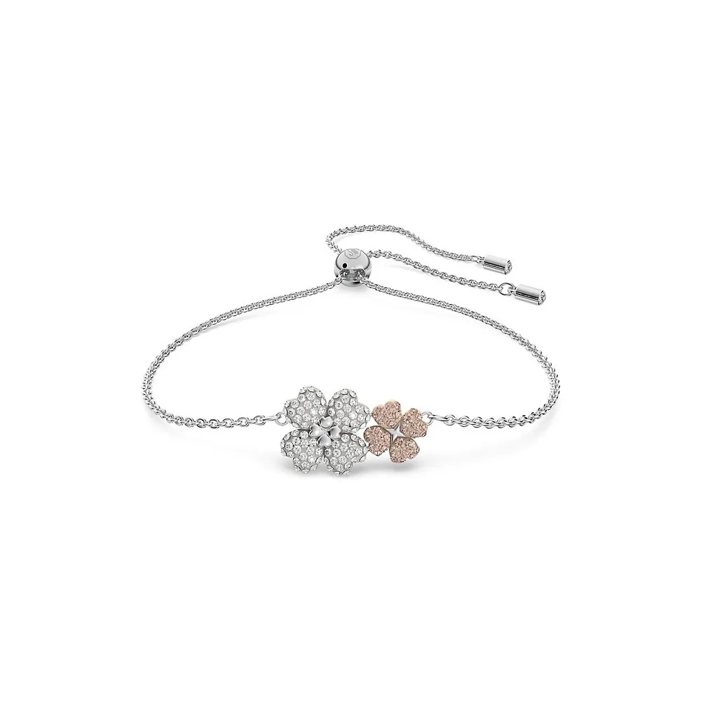 Latisha Rhodium-Plated & Crystal Bracelet