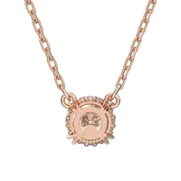 Constella Rose Goldplated & Crystal Pendant ​Necklace