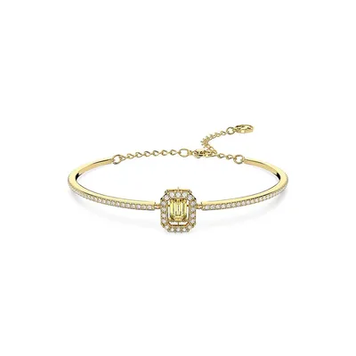 Bracelet jonc plaqué or avec cristaux Millenia
